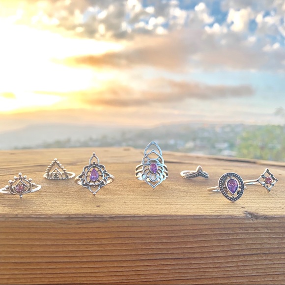 ✶ Dawa Midi Rings Set - Picture 3 of 8